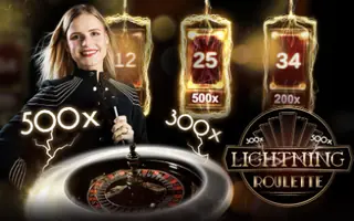 Lightning Roulette, live rulett fra Evolution